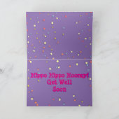 カピカバレリーナのつま先のかわいいカード カード (内部)