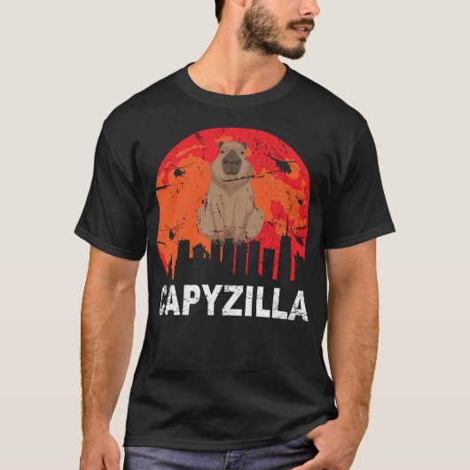カピジラ 面白い カピバラ 齧歯類 Tシャツ (正面)