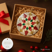 カピス風パロル クリスマス セラミック オーナメント