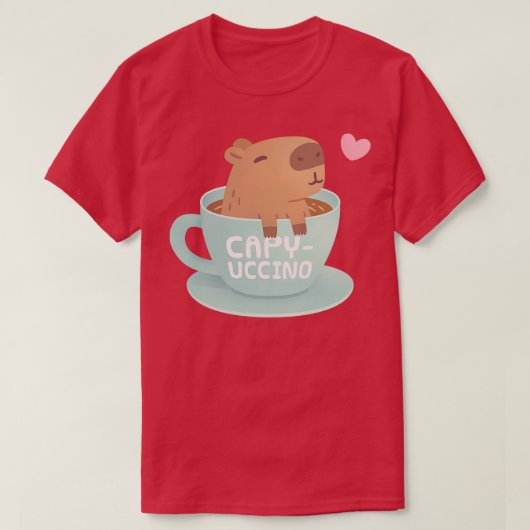 カピチノプンユーモアのカップカピチバラ Tシャツ (デザイン正面)