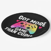 カピッ得トのバレンタインビデオゲームよりもゲームが多い ペーパープレート (アングル)