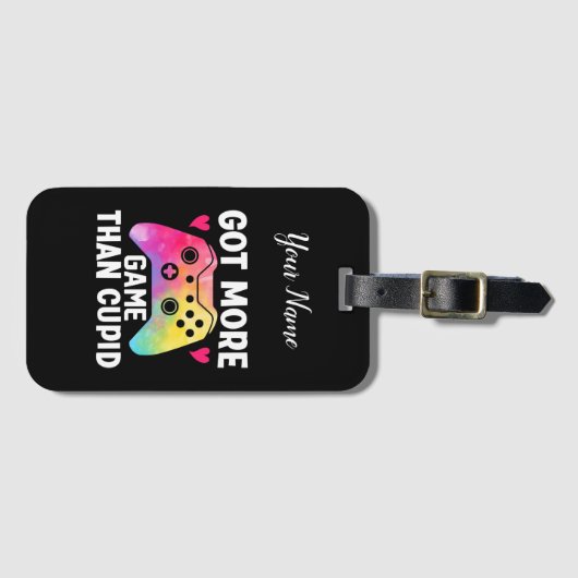 カピッ得トのバレンタインビデオゲームよりもゲームが多い ラゲッジタグ (正面横)