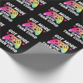 カピッ得トのバレンタインビデオゲームよりもゲームが多い ラッピングペーパー (角)