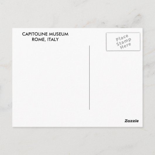 カピトリン博物館はがきの戸口 ポストカード (裏面)