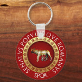 カピトリン・ウルフ キーホルダー (正面)