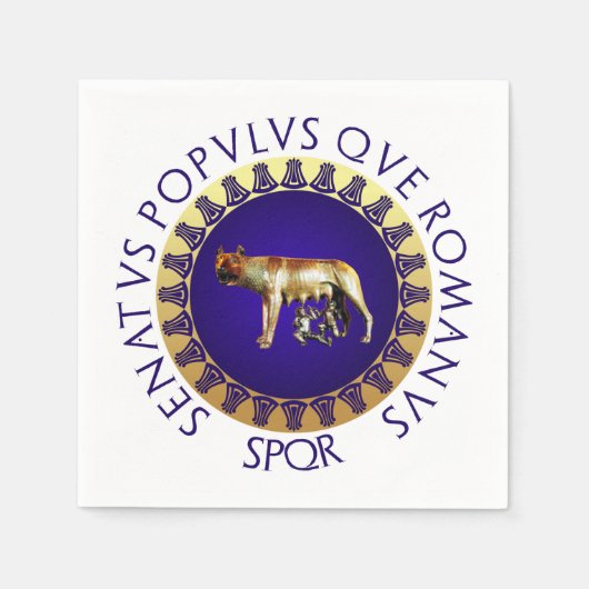 カピトリン・ウルフ スタンダードカクテルナプキン (正面)