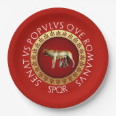 カピトリン・ウルフ ペーパープレート (正面)