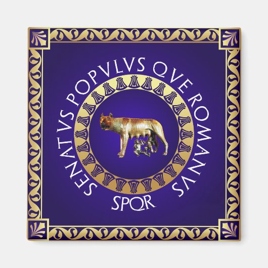 カピトリン・ウルフ マグネット (正面)