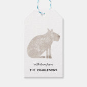 カピバパーソナライズされたラ ギフトタグ (正面)