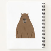 カピバパーソナライズされたラ ノートブック (裏面)