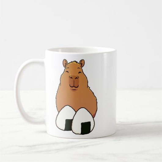 カピバラおにぎり コーヒーマグカップ (左)