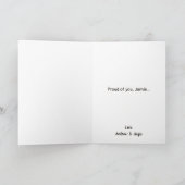 カピバラおめでとう獣医卒業 カード (内部)