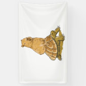 カピバラおもしろいアニマルタートルカワイトカピバラ 横断幕 (縦)