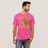 カピバラおもしろいカフェ石原魚釣りカピバラ Tシャツ (正面フル)