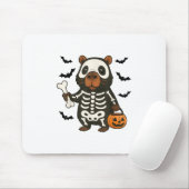 カピバラおもしろいスケルトンかぼちゃハロウィーンの衣装 マウスパッド (マウス)