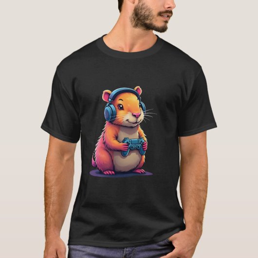 カピバラおもしろいビデオゲームCapybaraビデオゲームLo Tシャツ (正面)