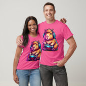 カピバラおもしろいビデオゲームCapybara Tシャツ (ユニセックス)