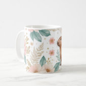 カピバラお洒落とフローラデライト コーヒーマグカップ (正面左)