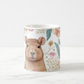 カピバラお洒落とフローラデライト コーヒーマグカップ (中央)