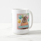 カピバラお誕生日おめでとう! コーヒーマグカップ (正面右)