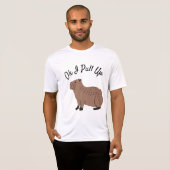 カピバラがやってくる カジュアルTシャツ Tシャツ (正面フル)