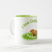 カピバラが大好き ツートーンマグカップ (正面左)