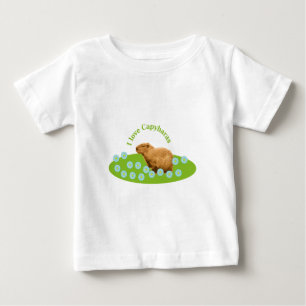カピバラが大好き ベビーTシャツ