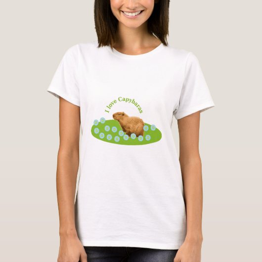 カピバラが大好き Tシャツ (正面)