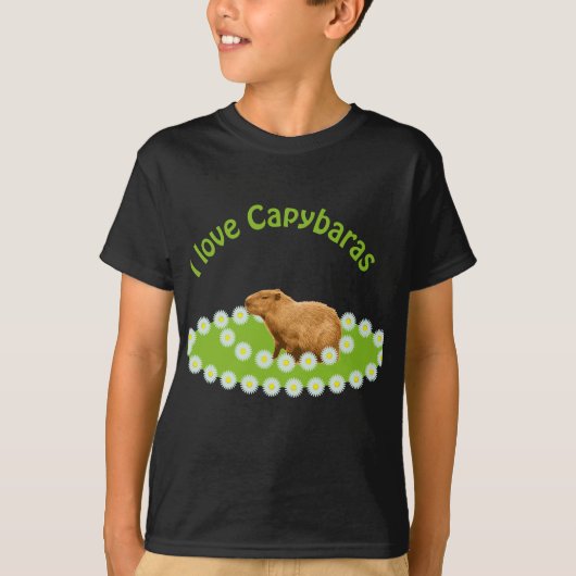 カピバラが大好き Tシャツ (正面)