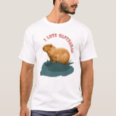 カピバラが大好き Tシャツ (正面)