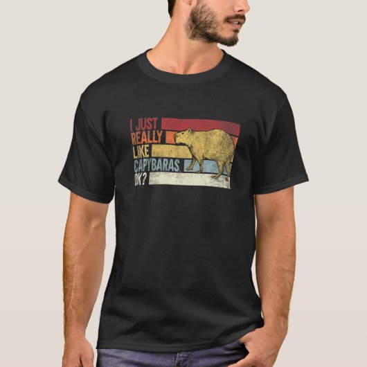 カピバラが好きなだけなんです カピバラ Tシャツ (正面)