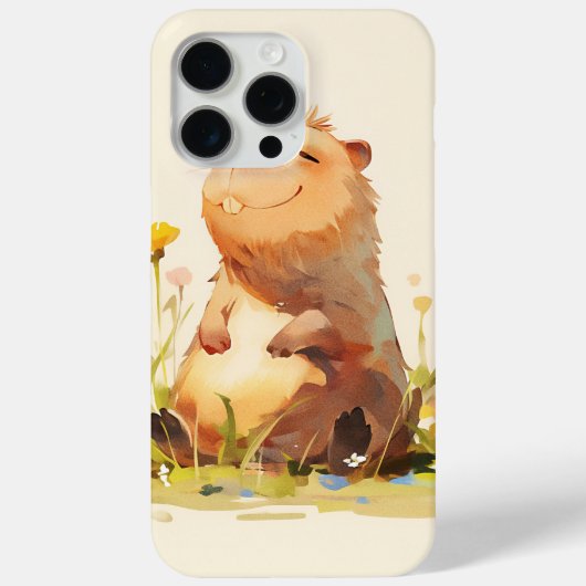 カピバラが楽しむ日常 Case-Mate iPhoneケース (裏面)