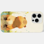 カピバラが水を楽しむ Case-Mate iPhoneケース (裏面 (横))