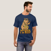 カピバラが面白すぎてRizzyなミーム 67 笑える Tシャツ (正面フル)