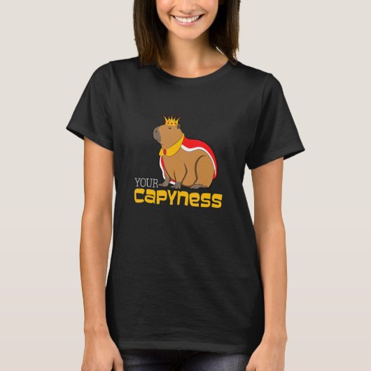カピバラでハッピー Tシャツ (正面)