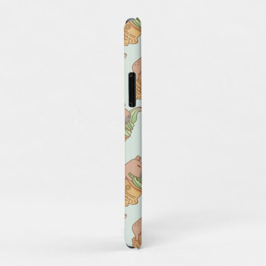 カピバラとタイヤキアイスクリームの型を合わせる Case-Mate iPhoneケース (裏面/右)