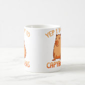 カピバラと話してるよ~面白いカピバラ コーヒーマグカップ (中央)