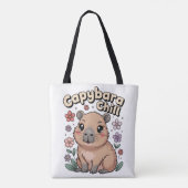 カピバラのくつろぎ トートバッグ (裏面)