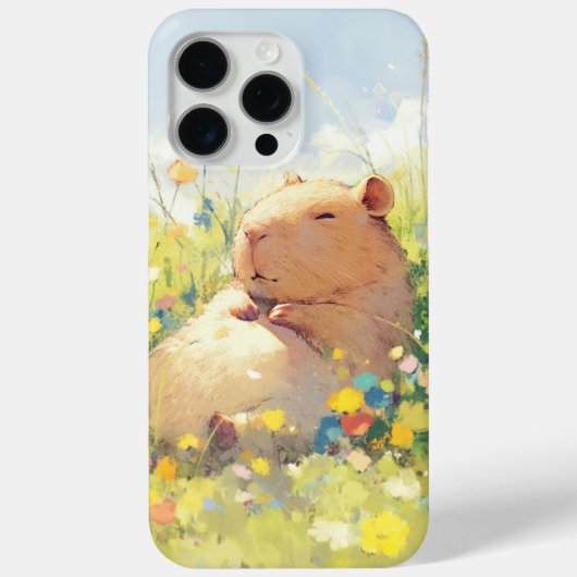 カピバラのくつろぎ Case-Mate iPhoneケース (裏面)