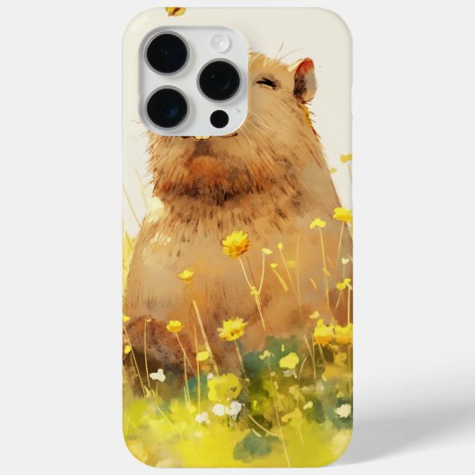 カピバラのばか笑顔 Case-Mate iPhoneケース (裏面)