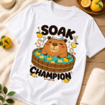 カピバラのゆず湯チャンピオンTシャツ