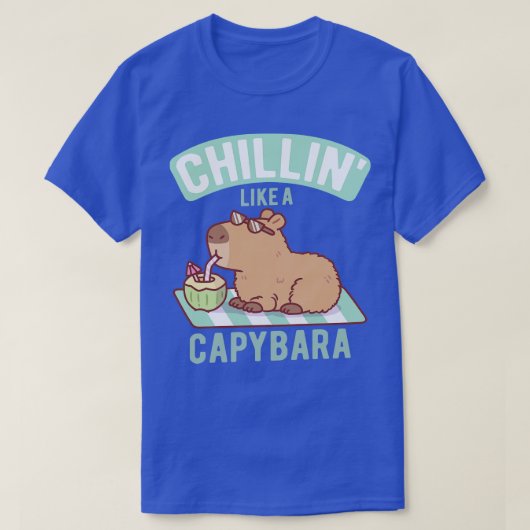 カピバラのように可愛い Tシャツ (デザイン正面)