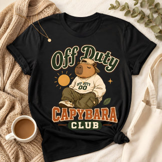 カピバラのオフデューティークラブ 楽しいリラックスTシャツ Tシャツ
