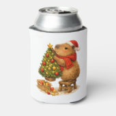 カピバラのクリスマスツリー飾り 缶クーラー (缶裏面)