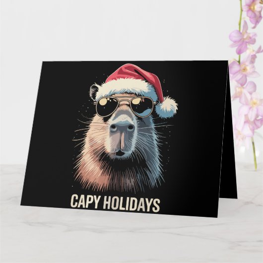 カピバラのクリスマス Funny Xmas カード (蘭)