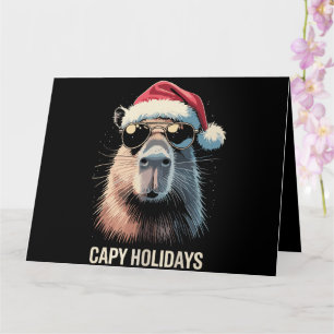 カピバラのクリスマス Funny Xmas カード