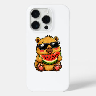 カピバラのクールなスイカサマー iPhone 15 PROケース