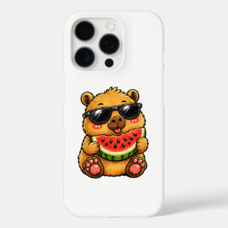 カピバラのクールなスイカサマー iPhone 16 PROケース