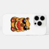 カピバラのクールなスイカサマー Case-Mate iPhoneケース (裏面 (横))