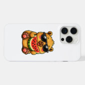 カピバラのクールなスイカサマー iPhoneケース (裏面横)